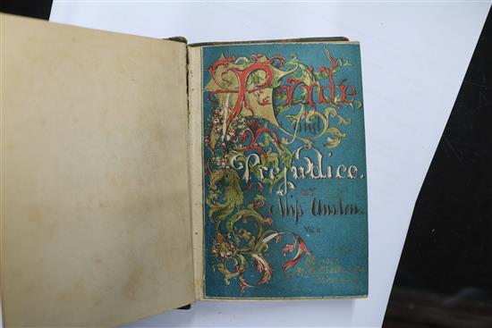 Austen, Jane - Pride and Prejudice, A Novel, Clarkes Cabinet Edition, 2 vols (3), 229 (3) & 247pp (lacking half